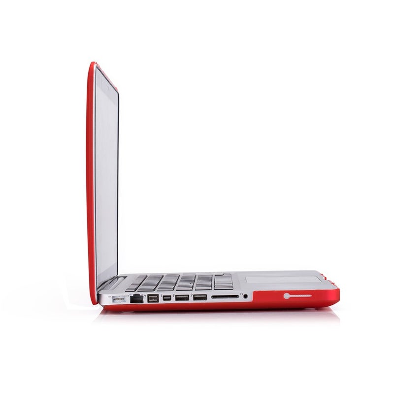 Ruban Case for MacBook Pro 13 A1278 Release 2012-2008, Matte Plastic Hard Shell Cover for MacBook Pro 13.3 inch with CD-ROM (RED) - Image 5